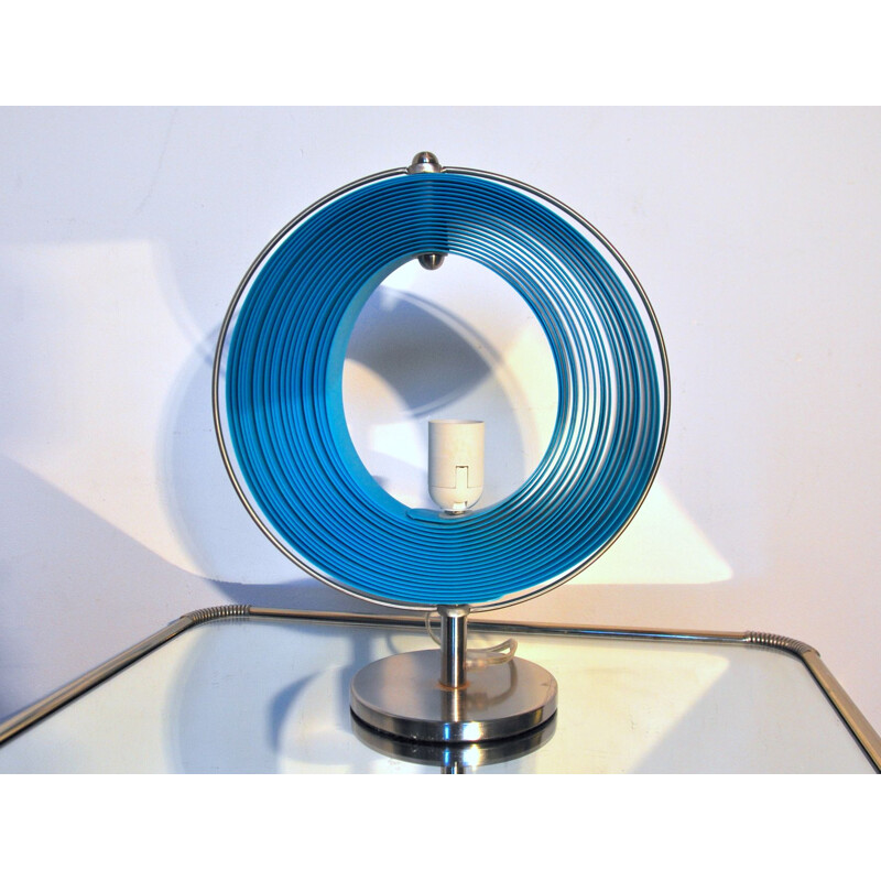 Vintage blue Moon lamp by Kare, Spain, 1980s