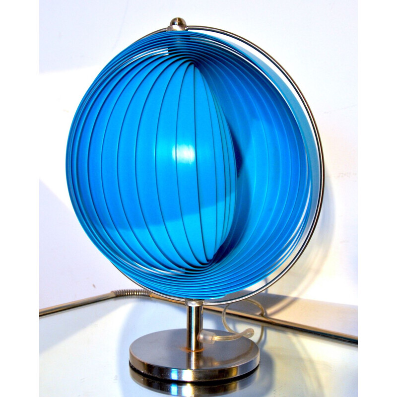 Vintage blue Moon lamp by Kare, Spain, 1980s