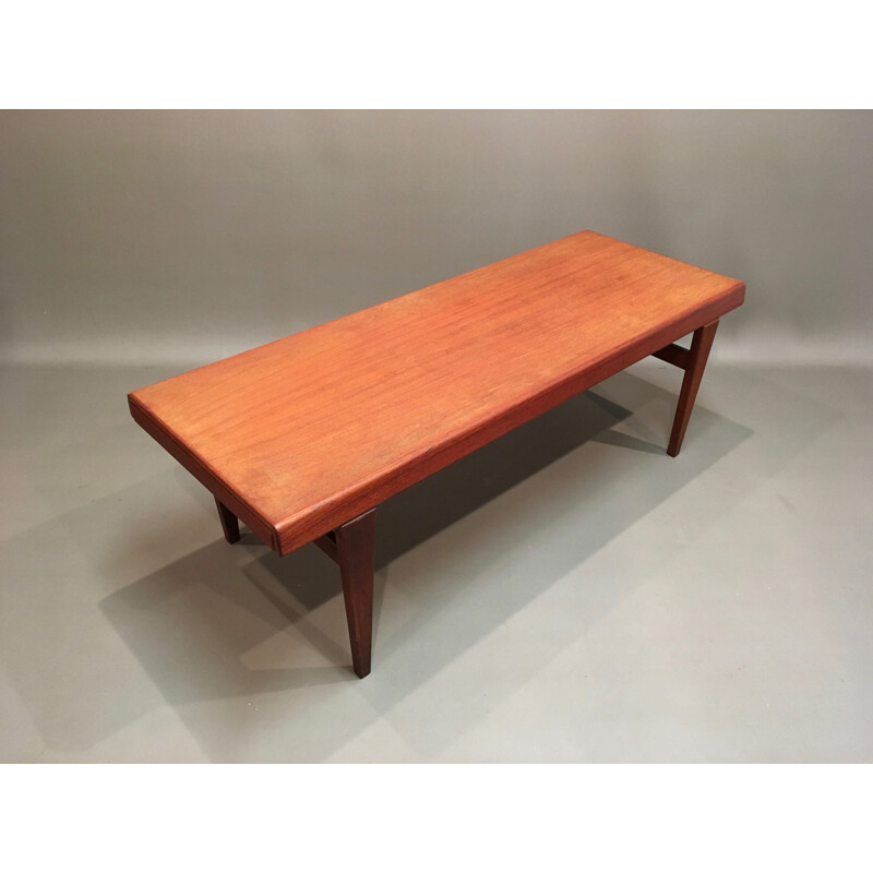 Vintage Scandinavian teak coffee table by Johannes Andersen, 1950s