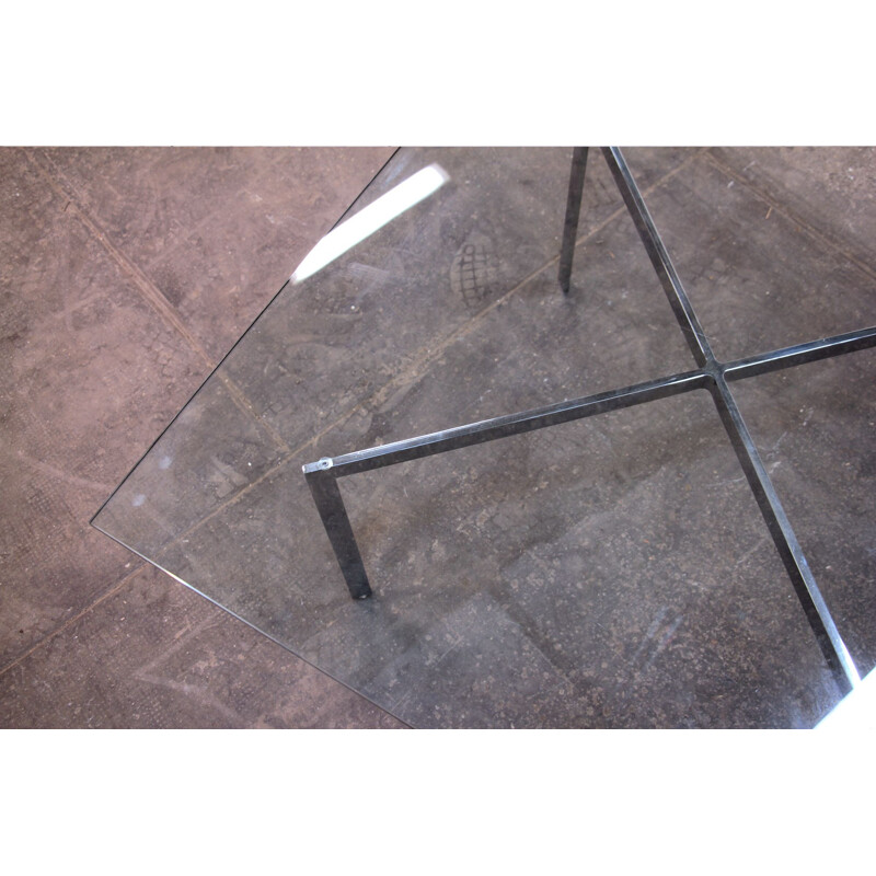 Vintage Barcelona coffee table by Mies Van der Rohe, Knoll publisher