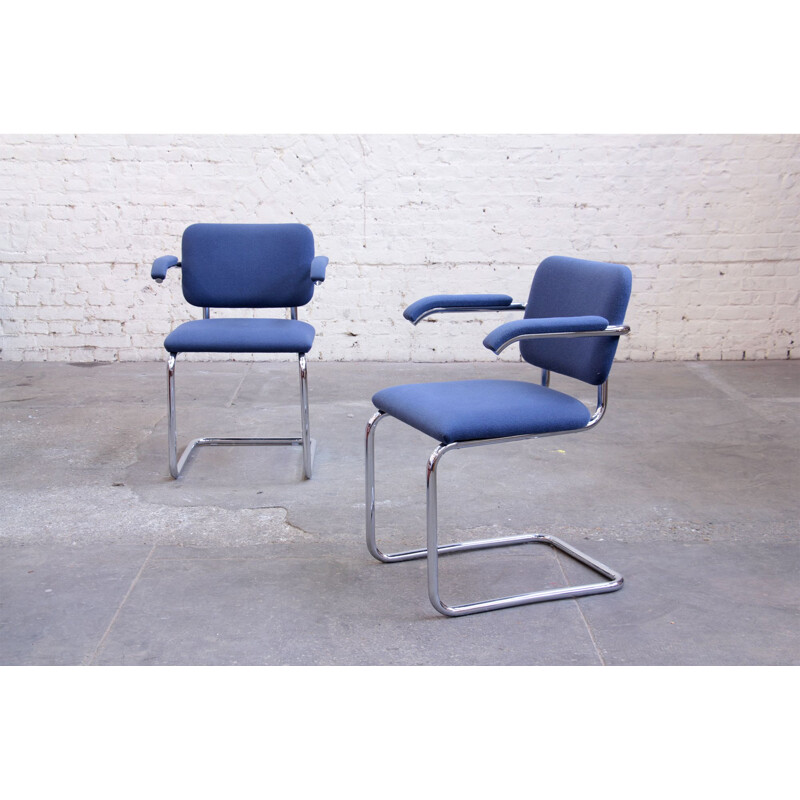 Vintage armchair Cesca B64 by Marcel Breuer by Knoll, 2000s