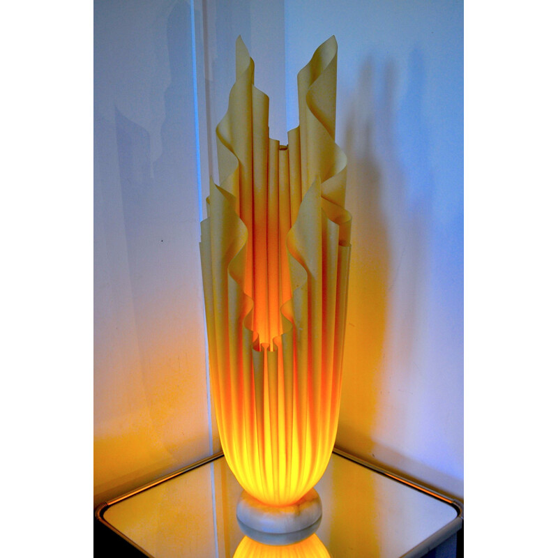 Vintage marble and resin lamp Athena by Georgia Jacob, 1970s
