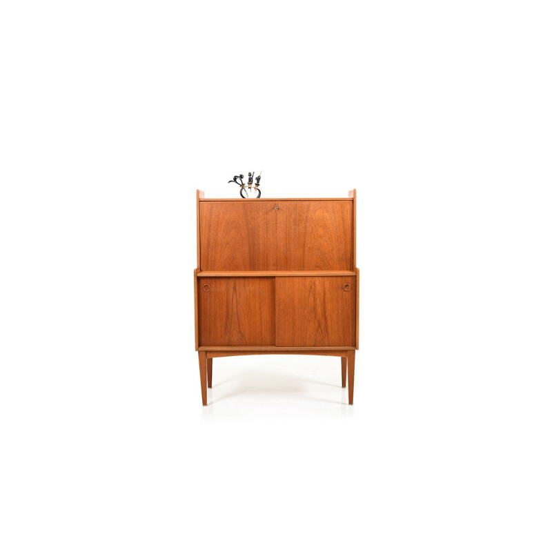 Vintage scandinavian teak secretary, 1950