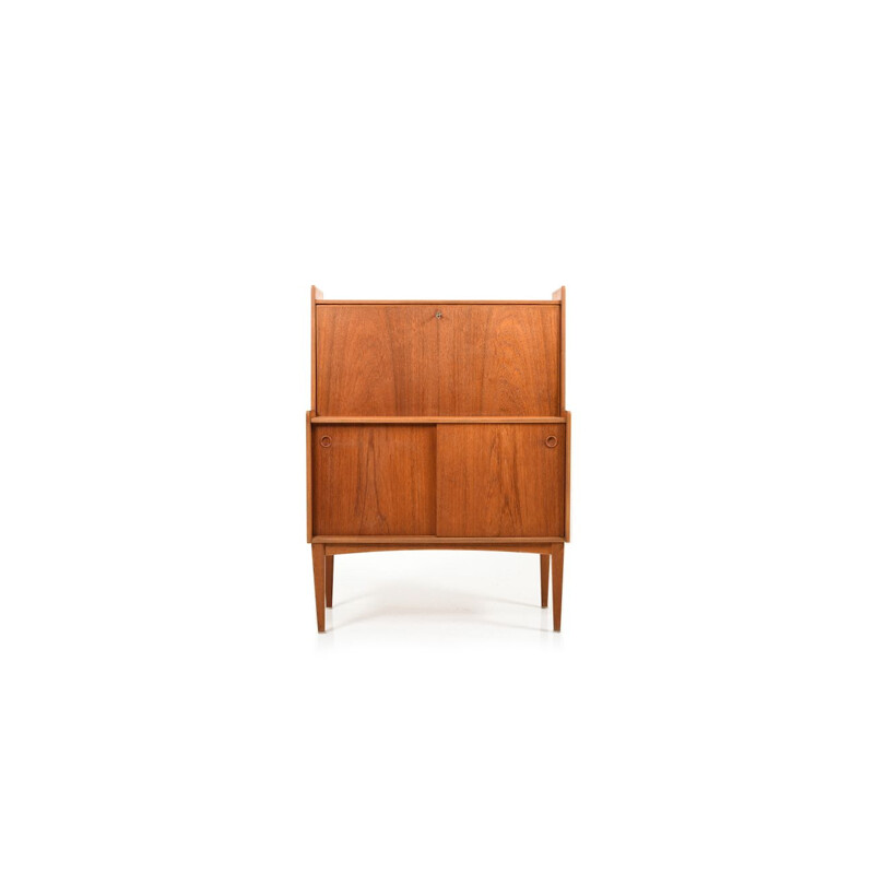 Vintage scandinavian teak secretary, 1950