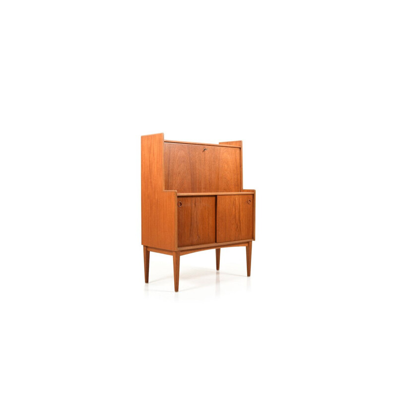 Vintage scandinavian teak secretary, 1950