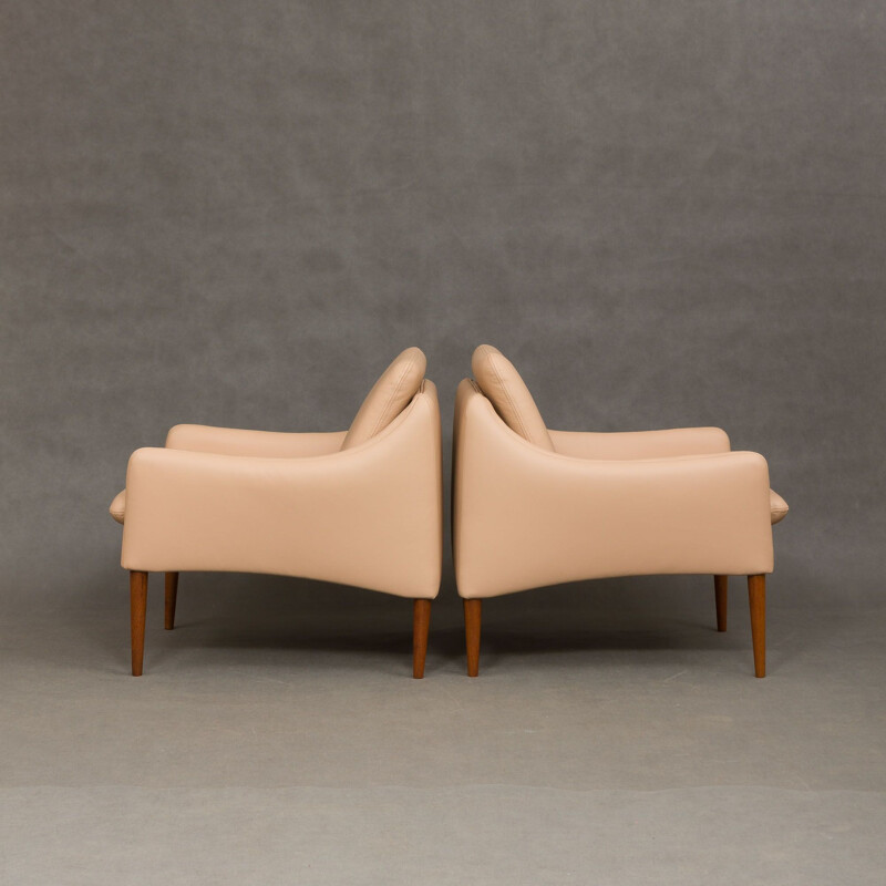 Set of 2 vintage model 800 armchairs by Hans Olsen, 1958s