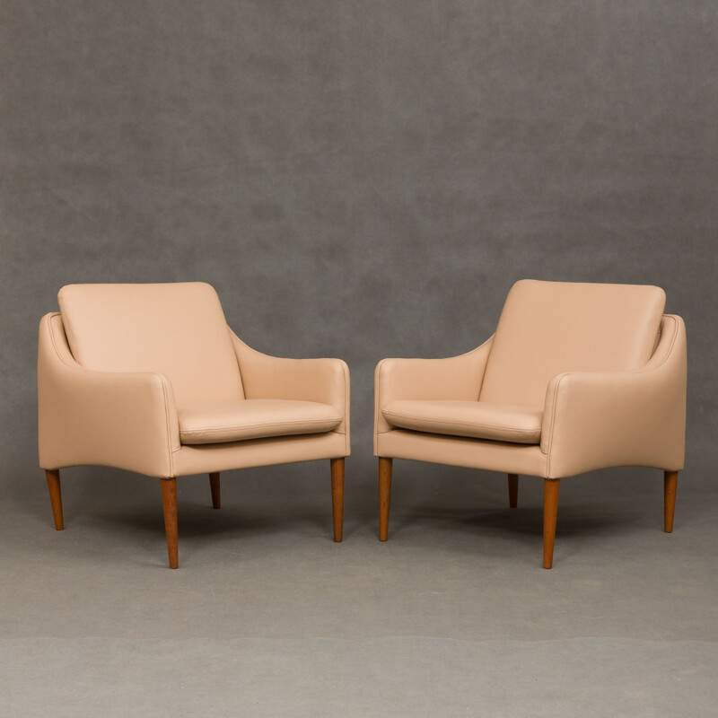 Set of 2 vintage model 800 armchairs by Hans Olsen, 1958s