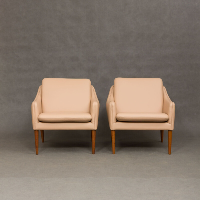 Set of 2 vintage model 800 armchairs by Hans Olsen, 1958s