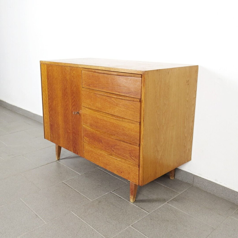 Vintage wooden chest of drawers, 1960s