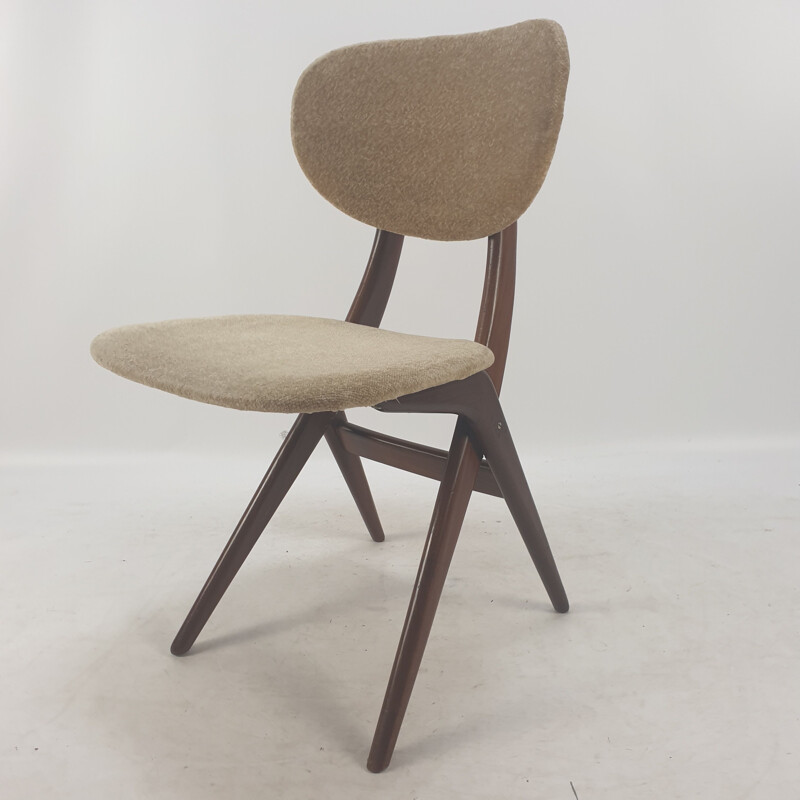 Silla vintage de Louis van Teeffelen para WéBé, Países Bajos 1950