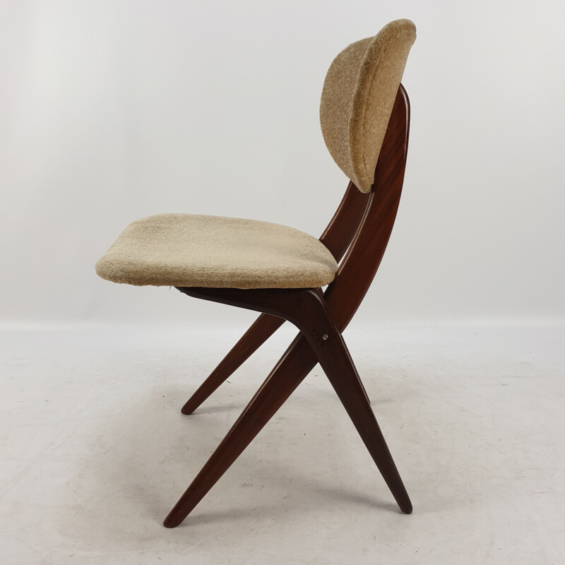 Silla vintage de Louis van Teeffelen para WéBé, Países Bajos 1950