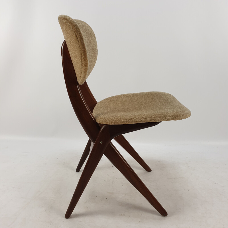 Silla vintage de Louis van Teeffelen para WéBé, Países Bajos 1950