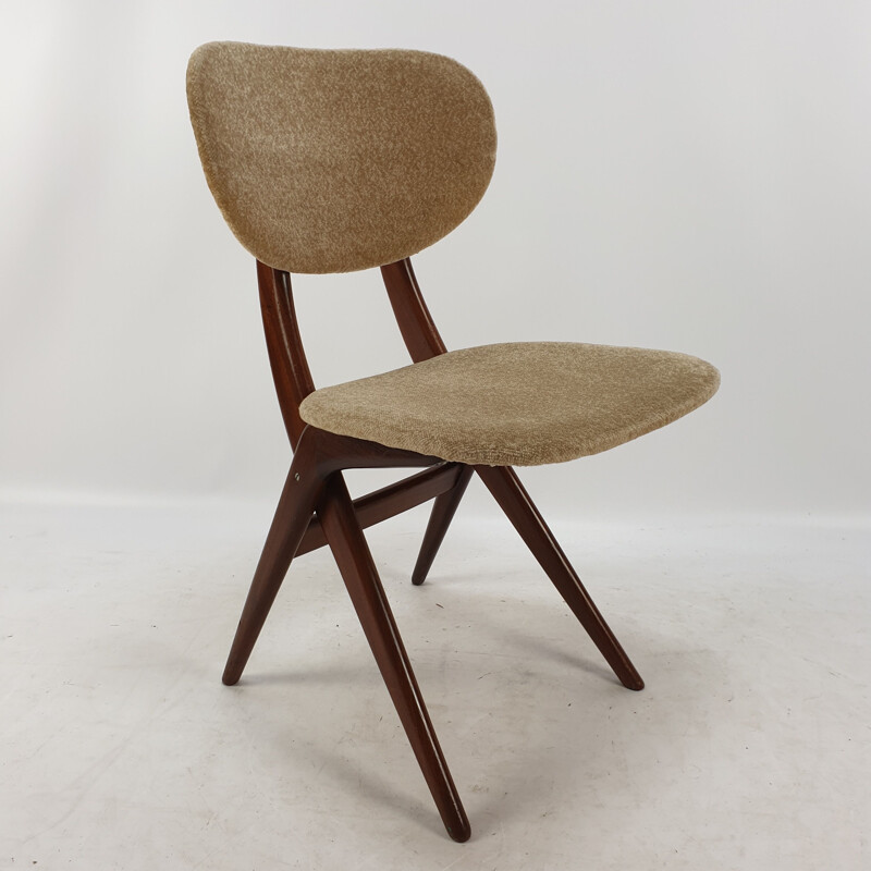 Silla vintage de Louis van Teeffelen para WéBé, Países Bajos 1950