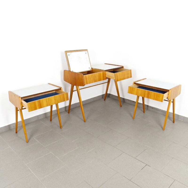 Set of 3 console table by Frantisek Jirak, Czechoslovakia, 1960