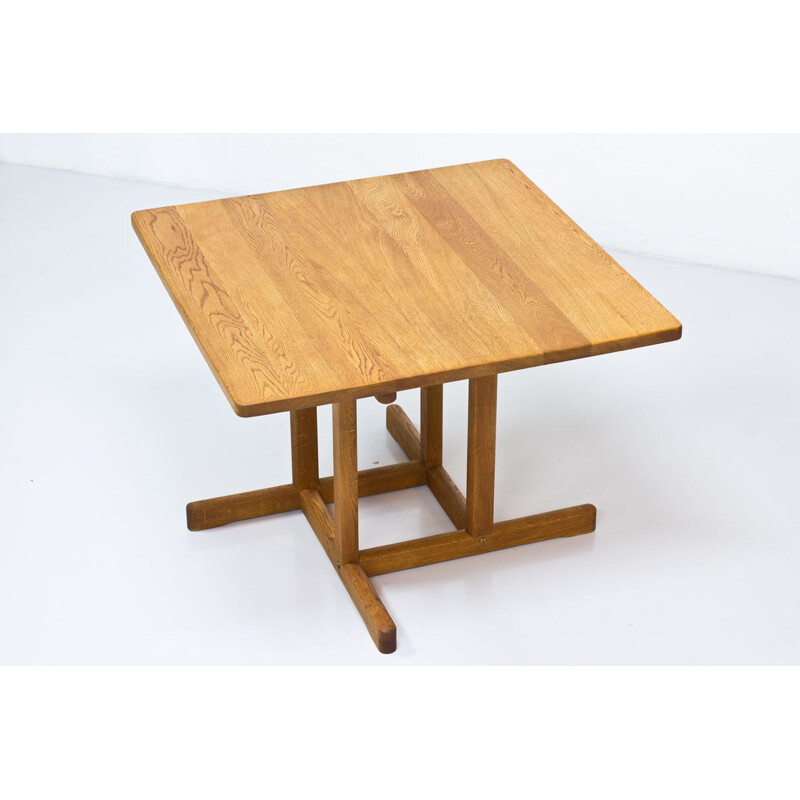 Vintage solid oak dining table by Børge Mogensen, Denmark, 1960s