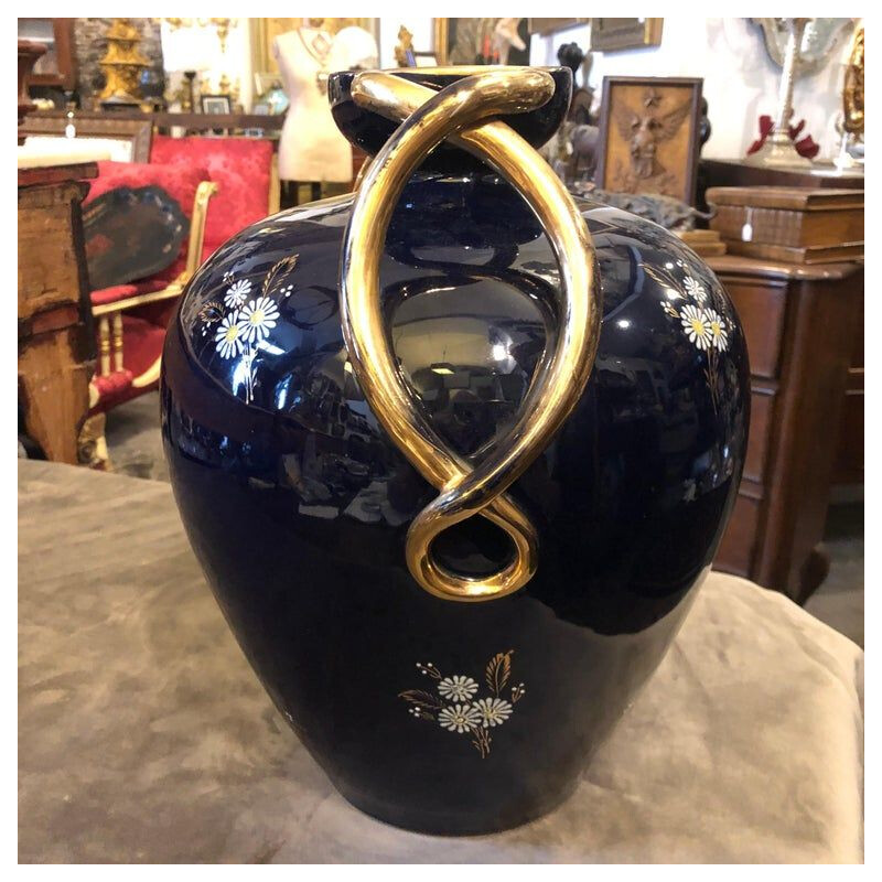 Italienische Vintage-Vase aus Keramik von Saca, 1960