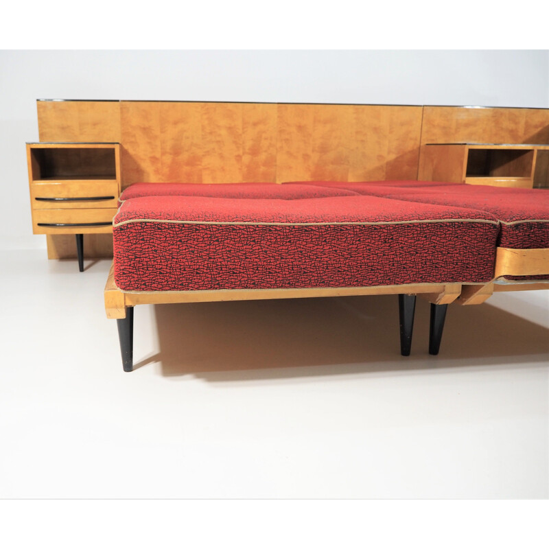 Vintage Bed and Desk Set by Jindřich Halabala for UP Závody, 1960s