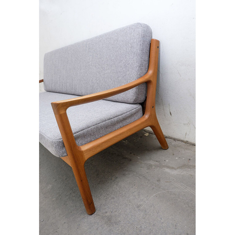 Vintage teak senator 3-seater sofa by Ole Wanscher for France & Søn, 1960s