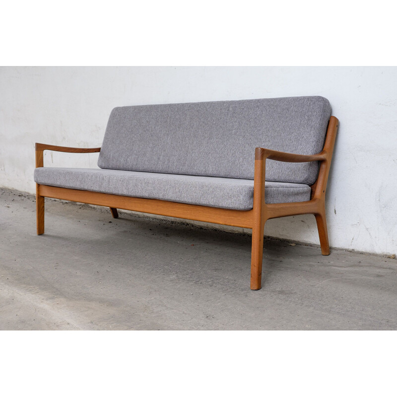 Vintage teak senator 3-seater sofa by Ole Wanscher for France & Søn, 1960s