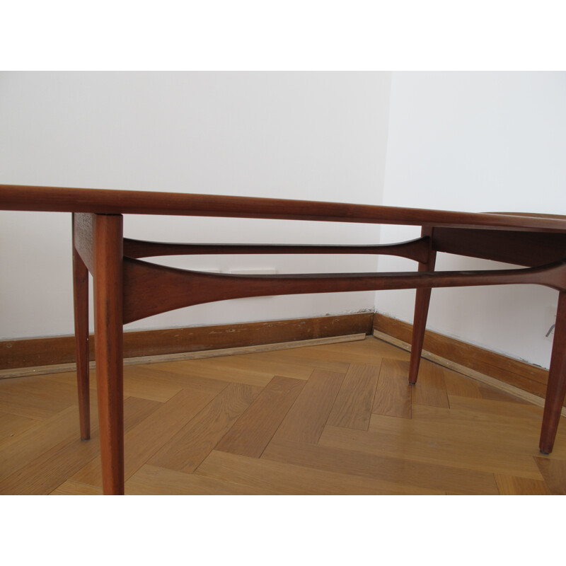 Coffee table in solid teak, Evrard KINDT LARSEN - 1950s