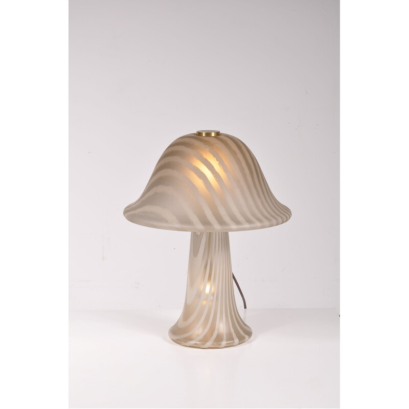 Lampe de table en verre vintage, par Putzler, Allemagne, 1970