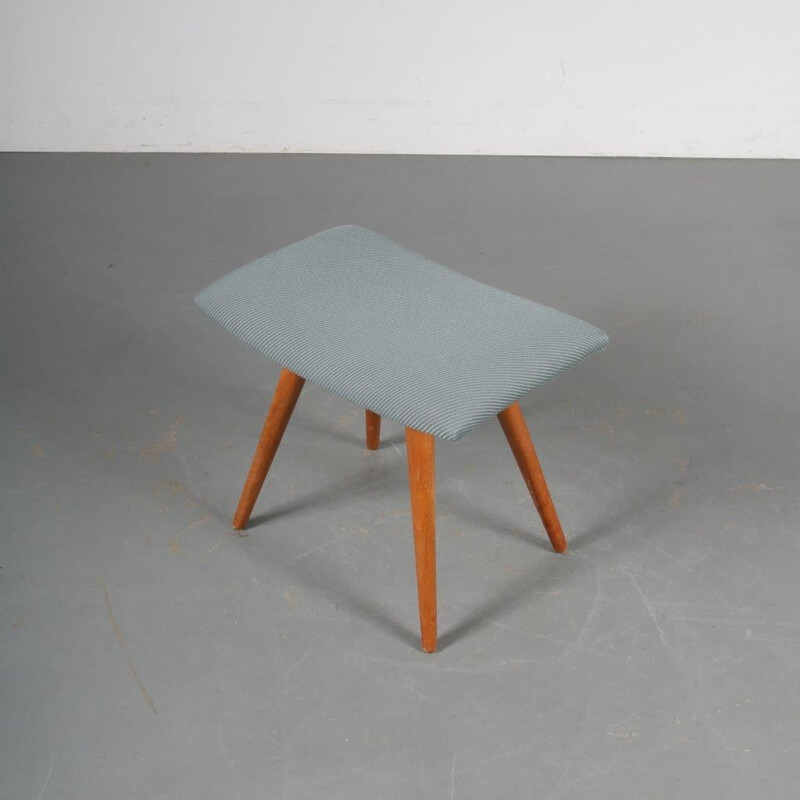 Vintage foot stool manufactured by De Boer Gouda in the Netherlands 1950