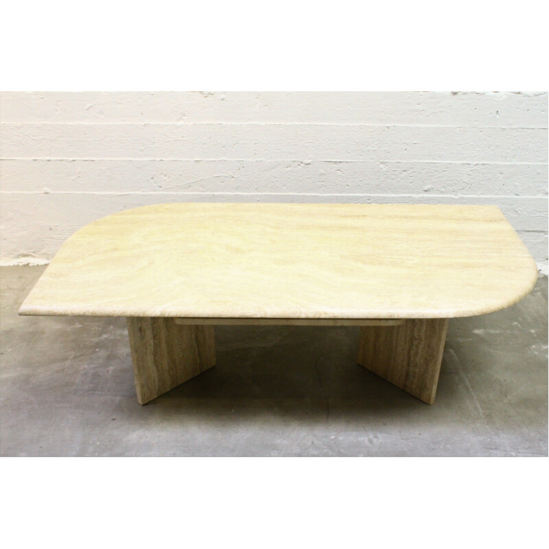 Vintage coffee table in travertine 1970