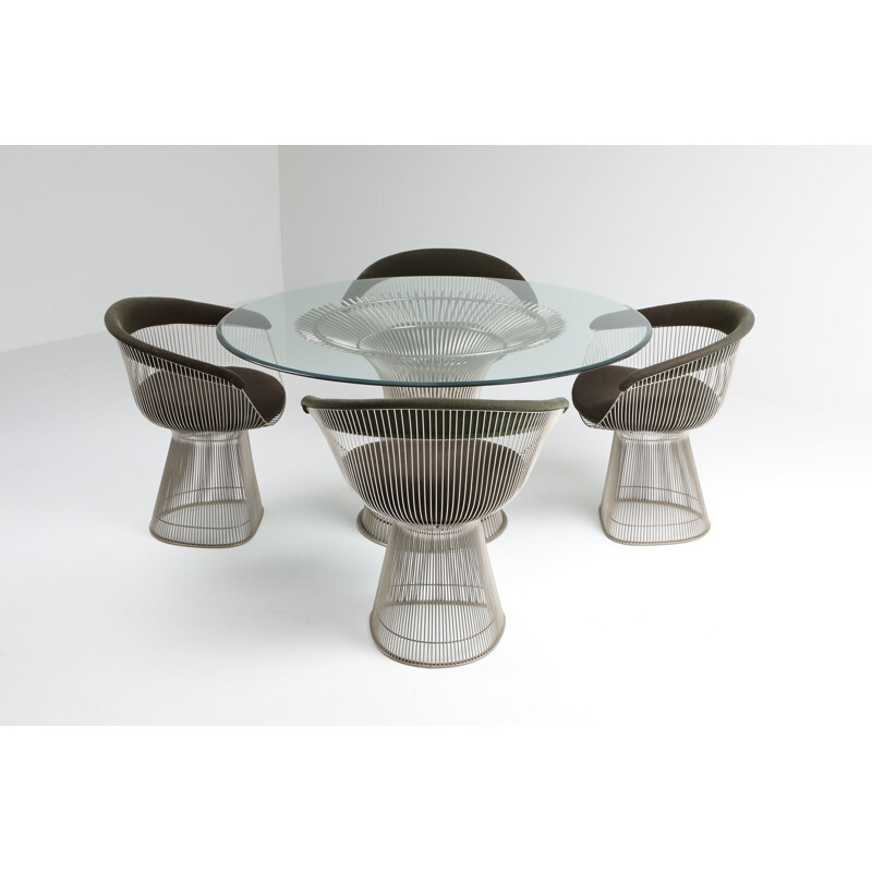 Ensemble de salle à manger vintage par Warren Platner pour Knoll 1960