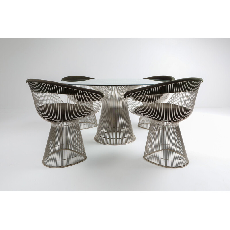 Set of vintage dining Room by Warren Platner for Knoll 1960