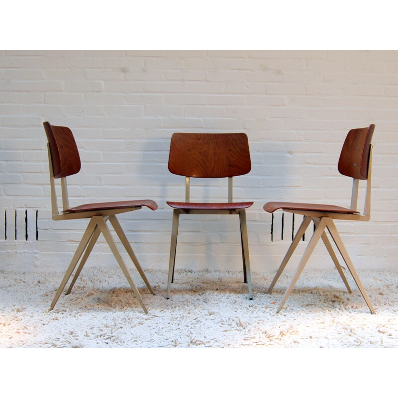 3 dining chairs Galvanitas - 1960s