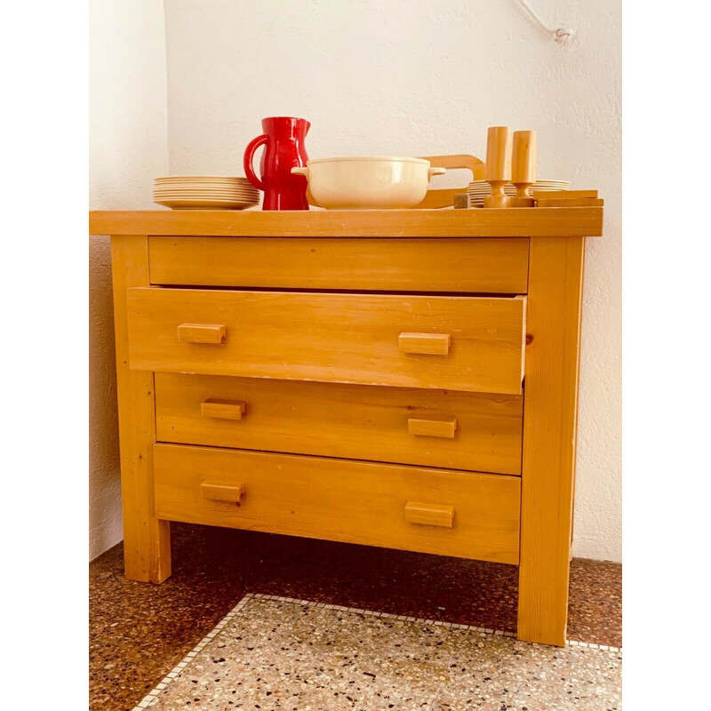 Vintage chest of drawers by Charlotte Perriand from René Martin, 1971s