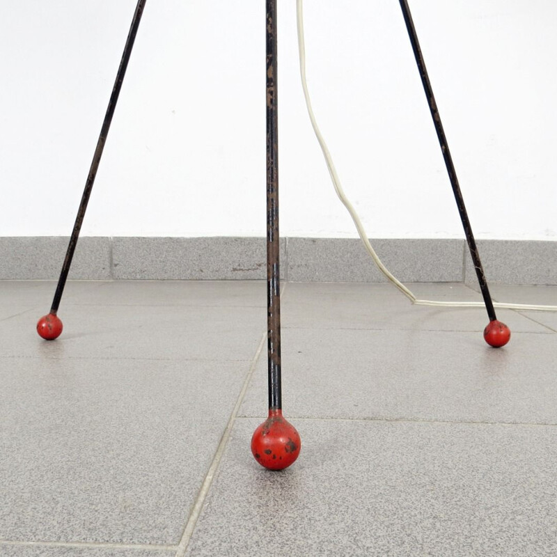 Vintage tripod floor lamp by Josef Hurka, 1960s