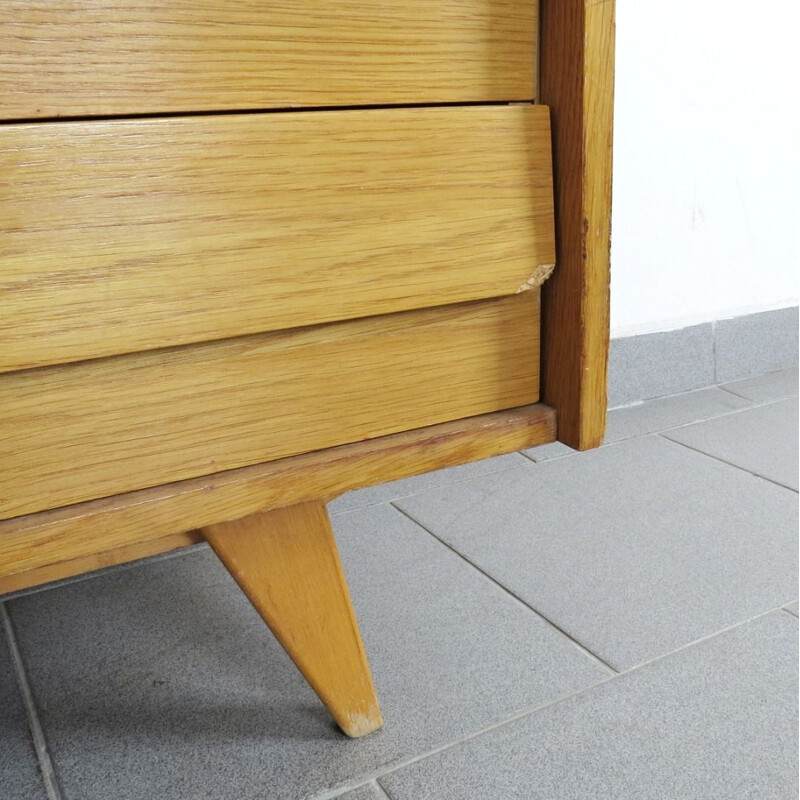 Vintage light wood chest of drawers by Jiri Jiroutek, 1960s