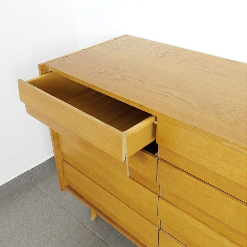 Vintage light wood chest of drawers by Jiri Jiroutek, 1960s