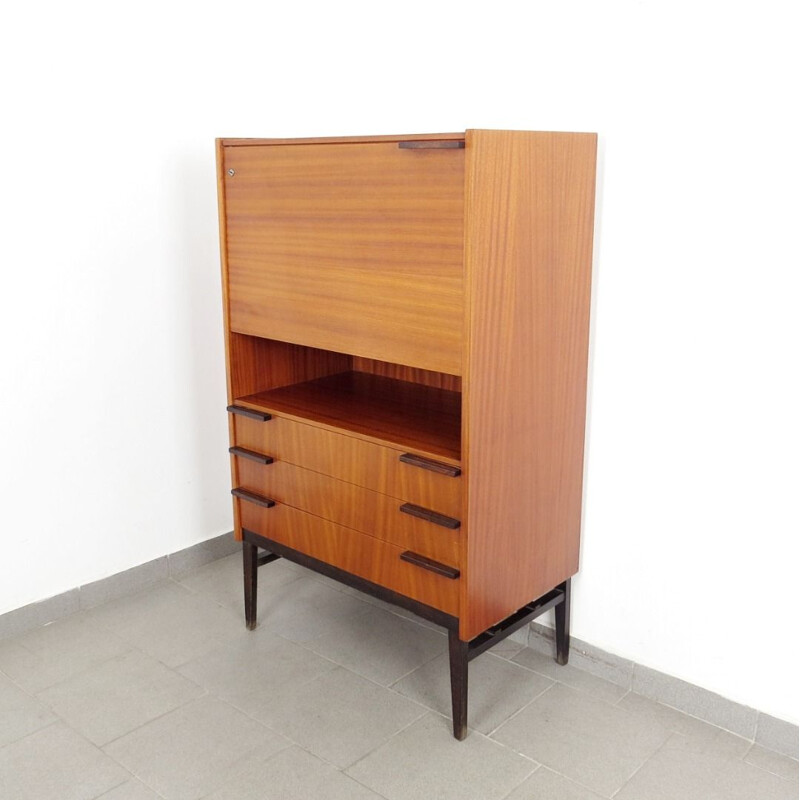 Vintage secretary in wood by František Mezulanik, 1960s