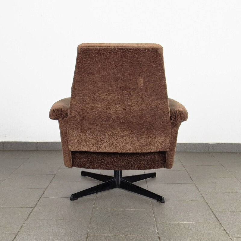 Set of 2 vintage brown armchairs, 1970s