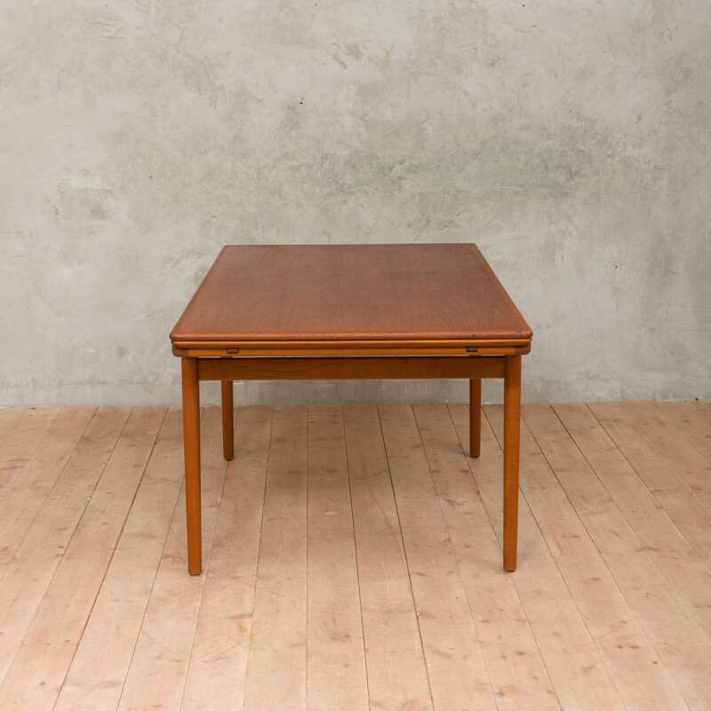 Table vintage à extension en teck par Johannes Andersen,  1960