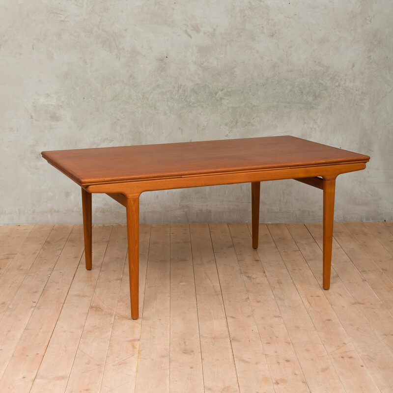 Vintage teak extension table by Johannes Andersen, 1960s