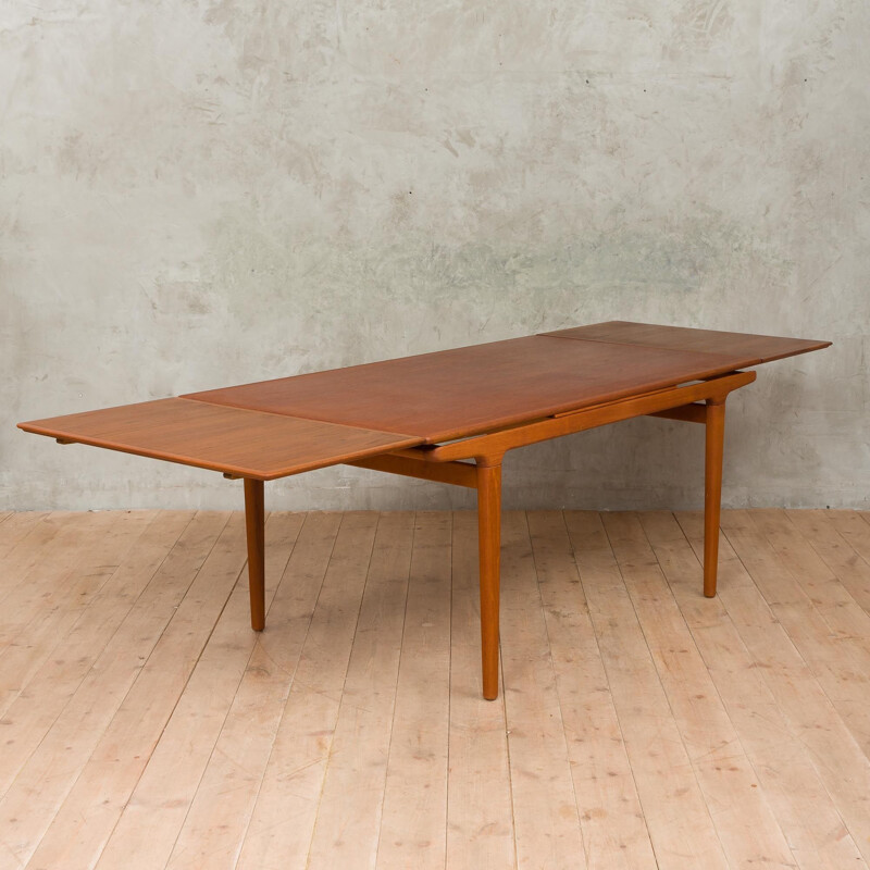 Vintage teak extension table by Johannes Andersen, 1960s