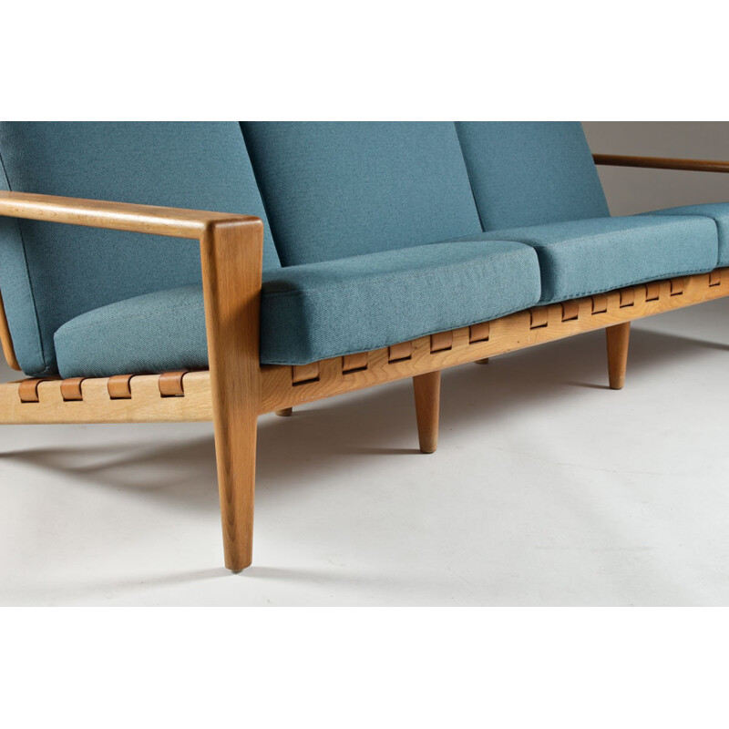 Seffle Mobelfabrik 3-seater sofa in oakwood, Svante SKOGH - 1950s