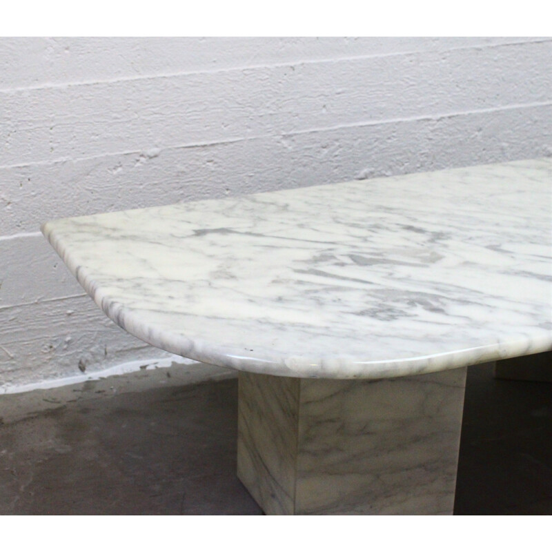 Table vintage en Marbre de carrara 1970