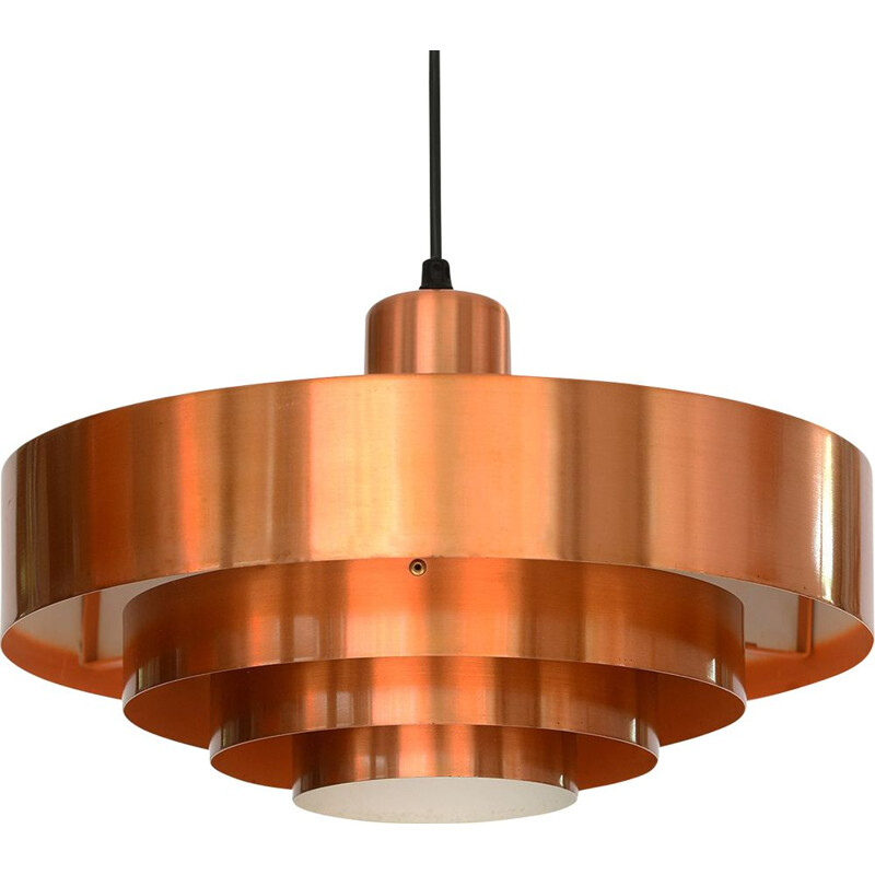 Vintage pendant light Roulet by Jo Hammerborg for Fog & Mørup, Denmark, 1960s