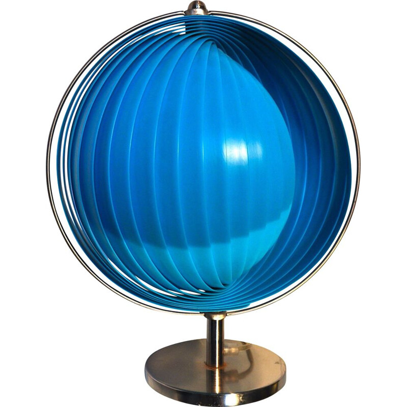 Vintage blue Moon lamp by Kare, Spain, 1980s