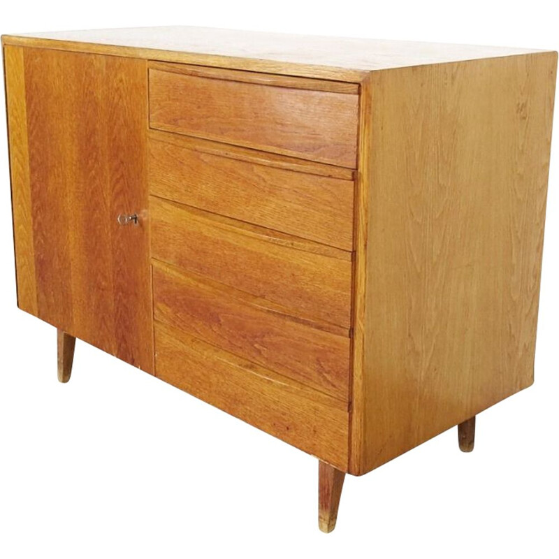 Vintage wooden chest of drawers, 1960s