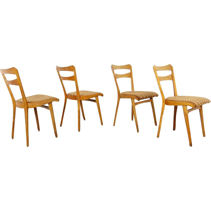 Ensemble de 4 chaises à repas par Frantisek Jirak, Tchécoslovaquie, 1960