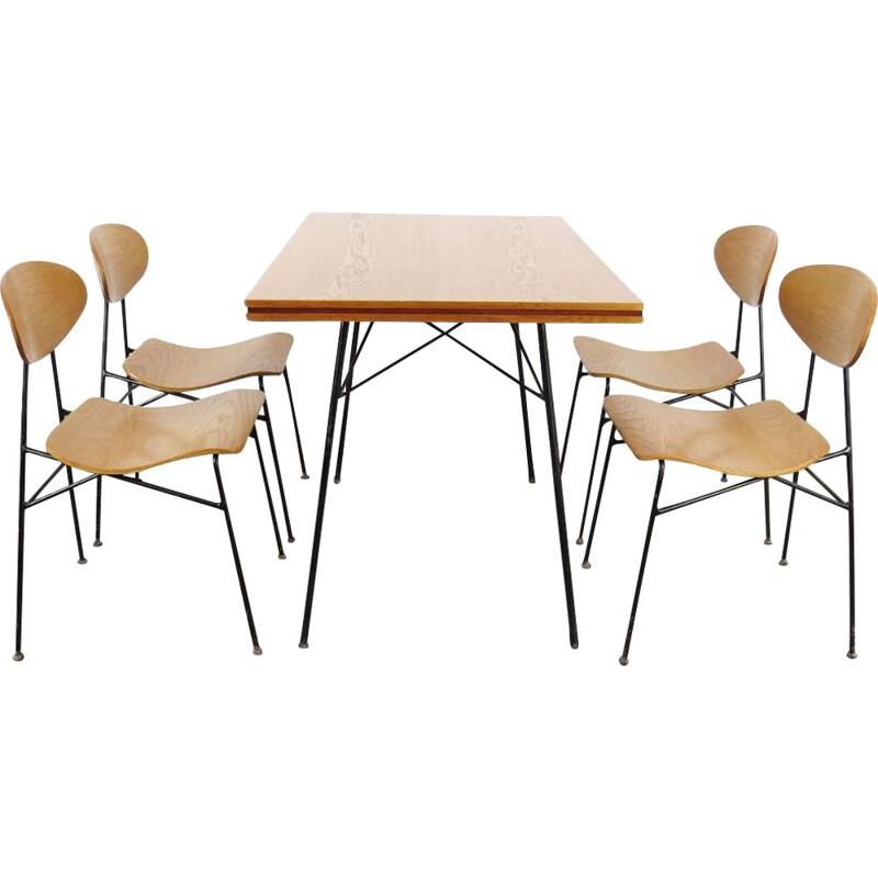 Vintage dining set, Czechoslovakia, 1960