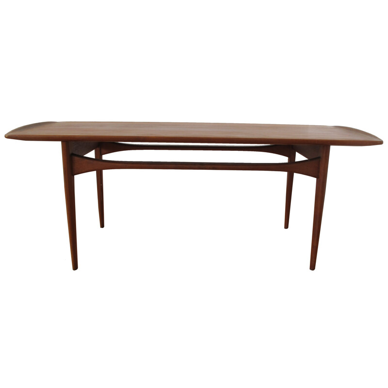 Coffee table in solid teak, Evrard KINDT LARSEN - 1950s