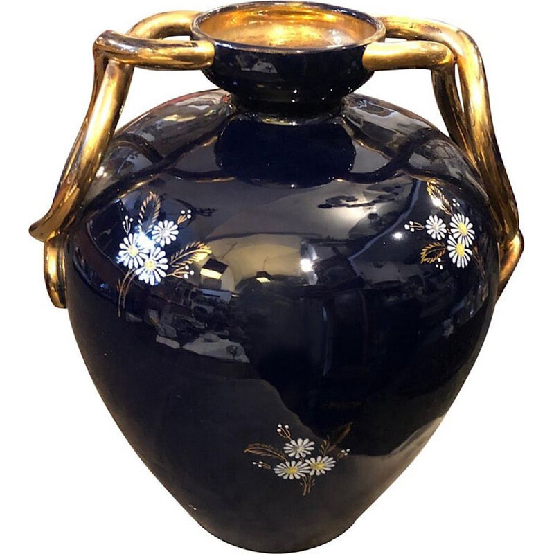 Vintage vaso de cerâmica italiano da Saca, 1960