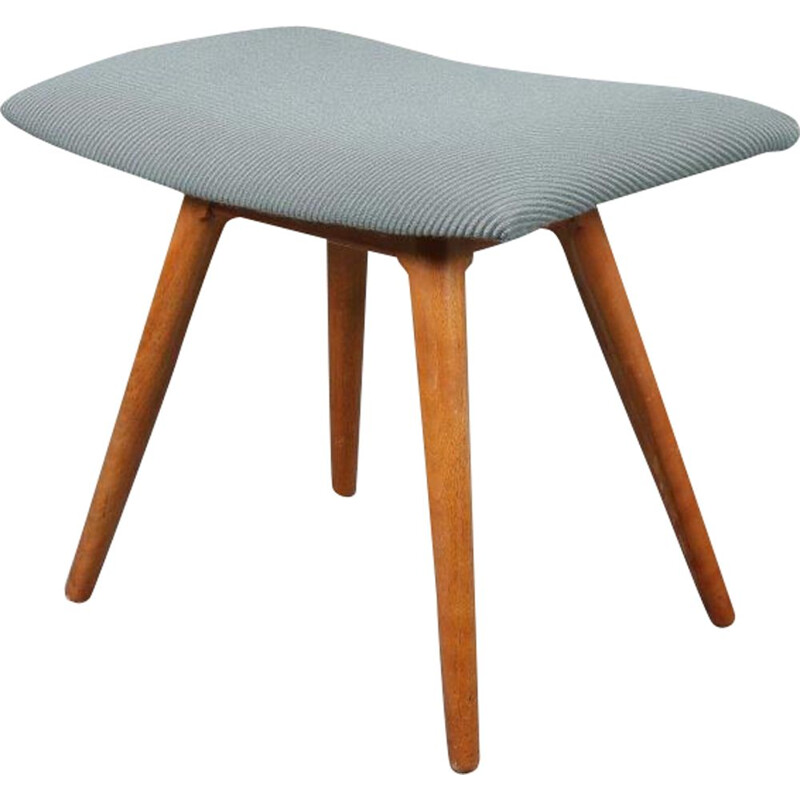 Vintage foot stool manufactured by De Boer Gouda in the Netherlands 1950