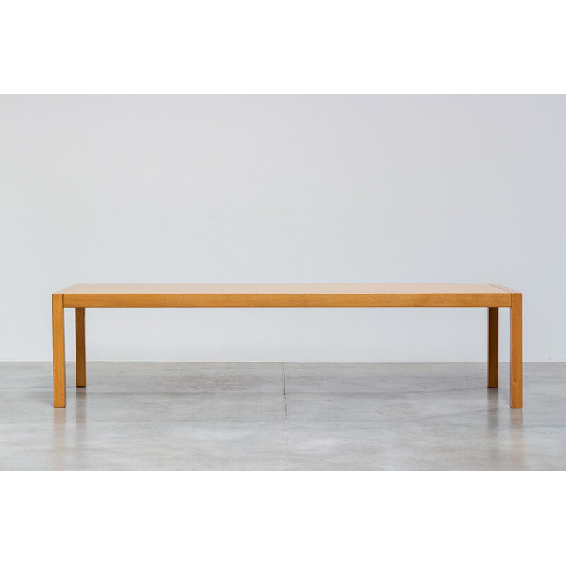 Vintage oak dining table design Studio Van Den Berghe Pauvers, 1970s